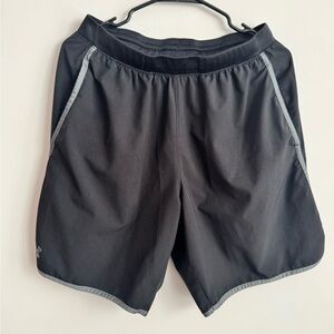 Under Armour Men's Black Athletic Shorts with Gray Trim